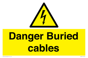 Danger Buried cables